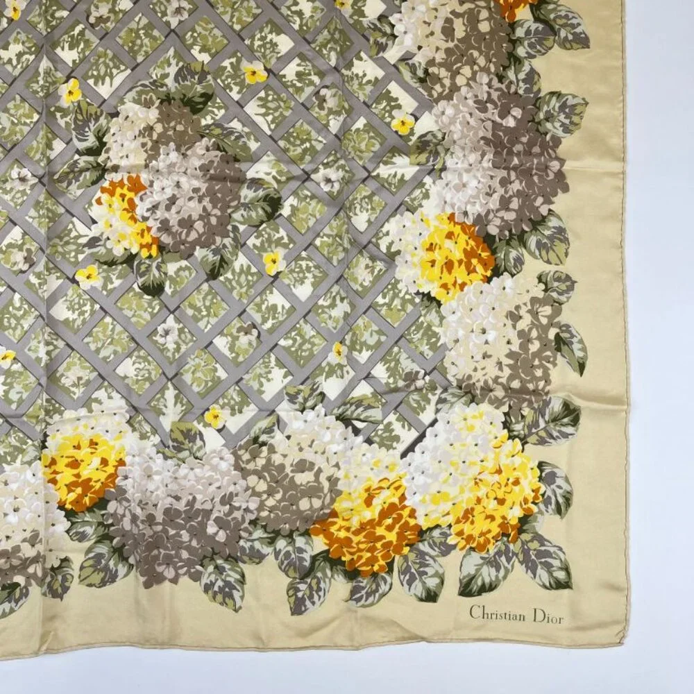Dior Silk Scarf Multicolor Vintage